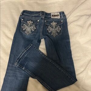 L.A. Idol Dark Blue low rise jeans